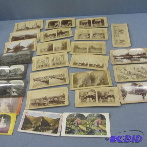 lot 241 image: Vintage Stereoptic Cards