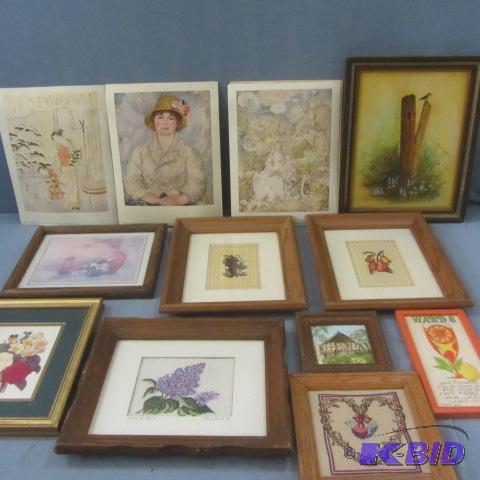 lot 256 image: Acrylic, Oils, Framed Prints