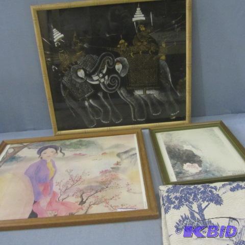 lot 261 image: Art on Silk