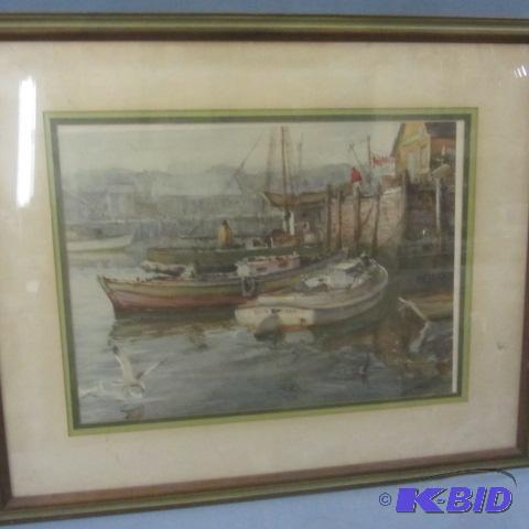 lot 266 image: Sofa Size Vintage Art