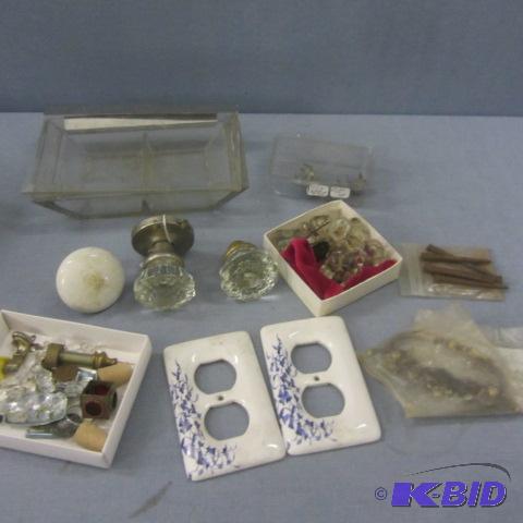 lot 274 image: Vintage Door Knobs, Pulls