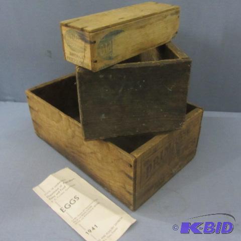 lot 6 image: Wooden Advertising Boxes