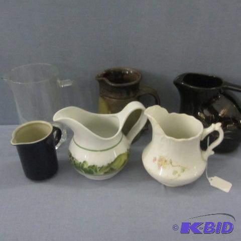 lot 63 image: Cream, Gravy & Water Pitchers