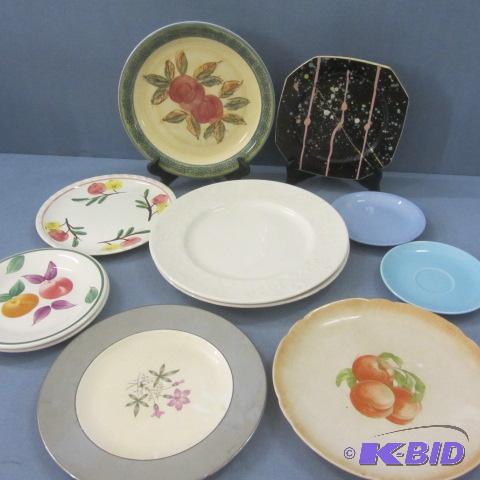 lot 74 image: Italian, Blue Ridge Plates