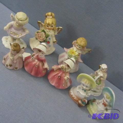 lot 81 image: Girl Figurines, Vintage