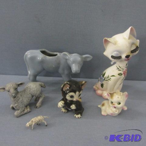 lot 87 image: Cats, Cow And Lamb