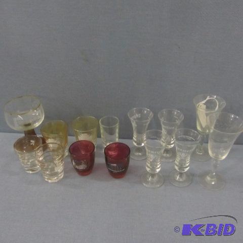 lot 99 image: Barware, Fancy Stems
