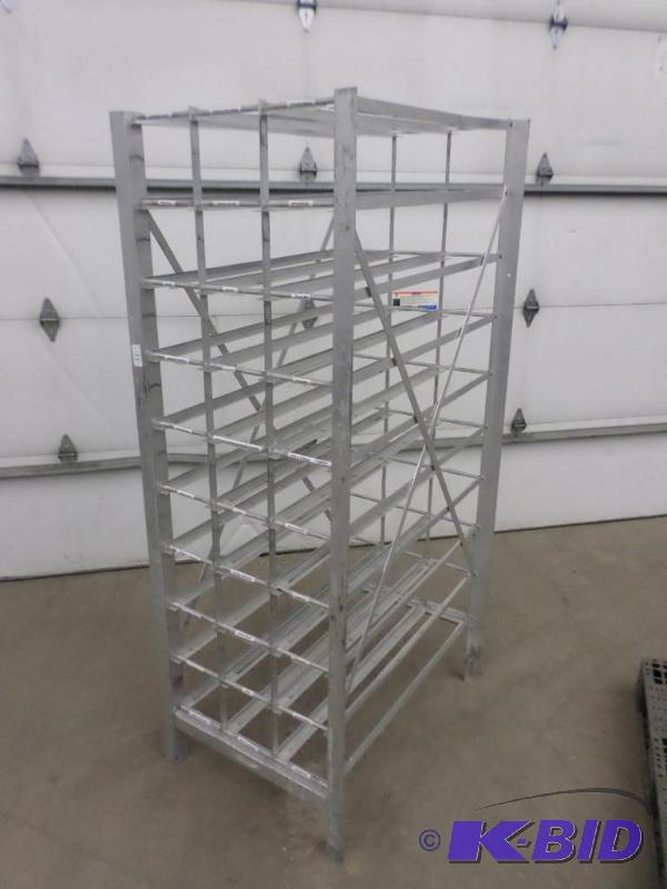 lot 11 image: 24&quotx36&quotx72" Aluminum Tray Rack...