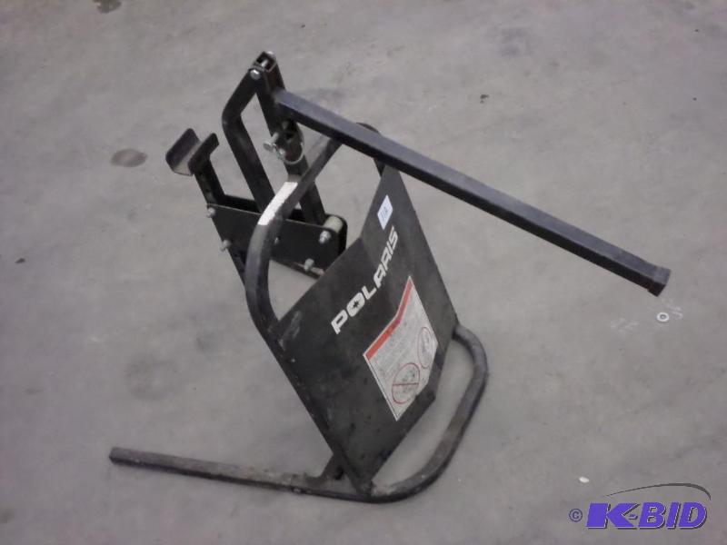 lot 112 image: Polaris Snowmobile Lift Stand...