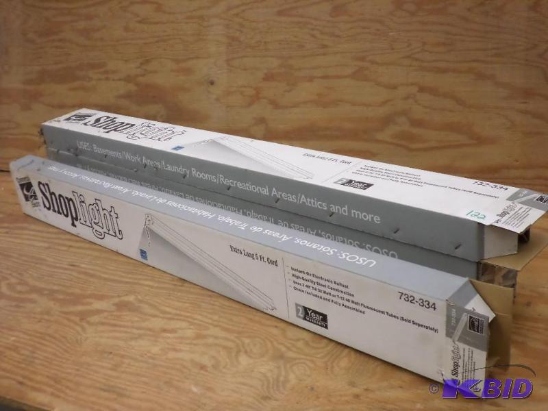 lot 122 image: (2) Unused 48" 32Watt Shop Lights...