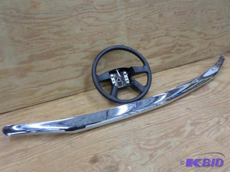 lot 130 image: (1) Chrome Bug Shield & (1) Steering Whee...
