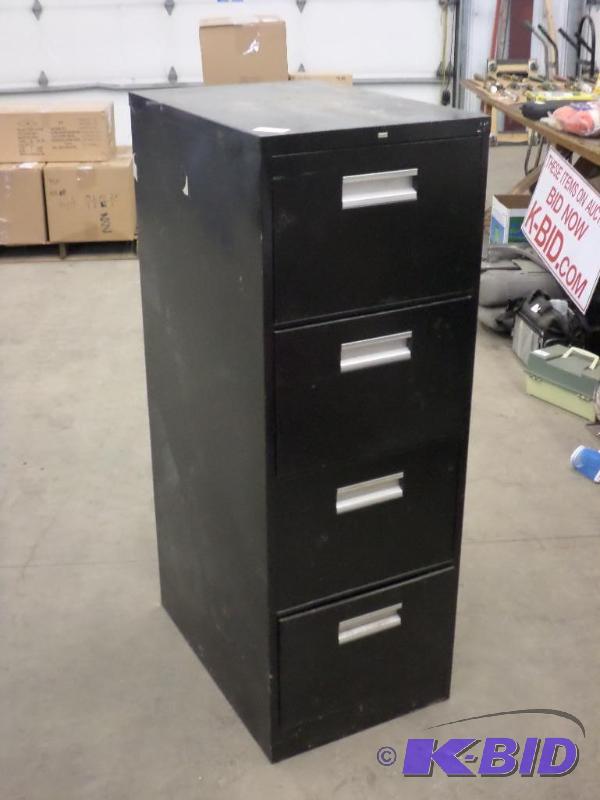 lot 139 image: 4-Drawer Steel File Cabinet...