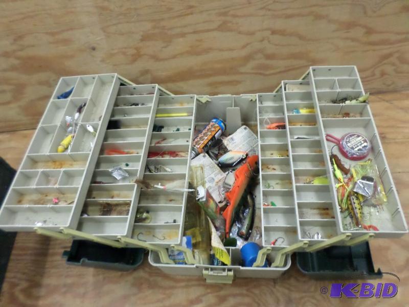 lot 148 image: Plano Plastic Tackle Box Woth Misc Contents...