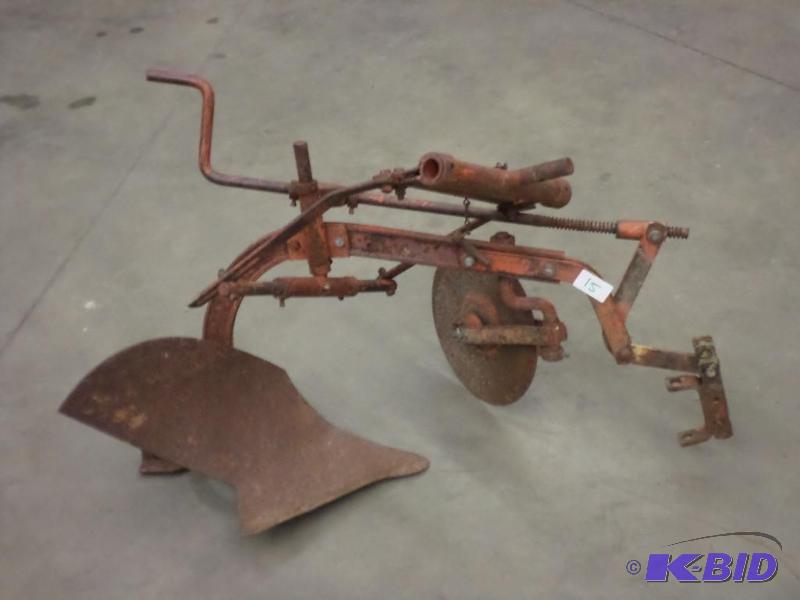 lot 15 image: Garden Tractor Single Bottom Plow...