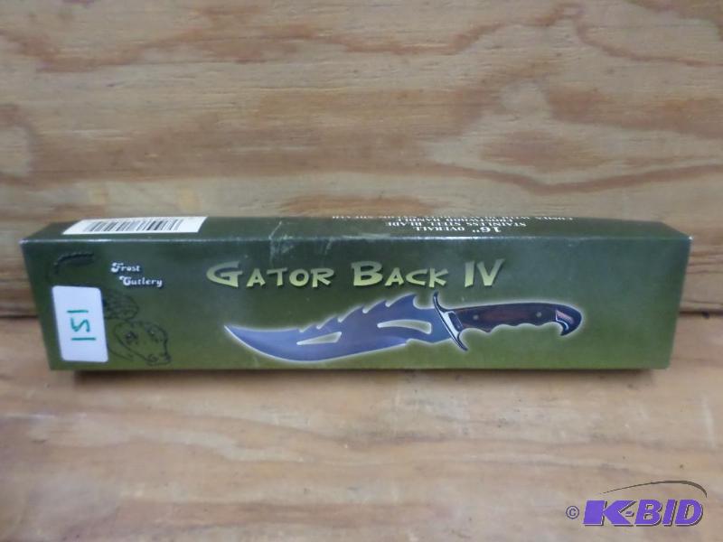lot 151 image: Frost Cutlery Gator Back IV Knife, New...