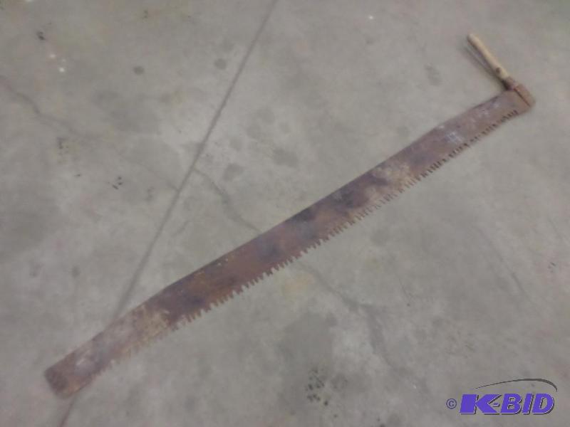 lot 21 image: Vintage 6ft Wood Saw...
