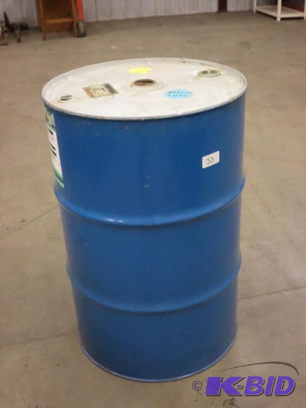 lot 33 image: 55-Gallon Sealed Lid Steel Barrel...