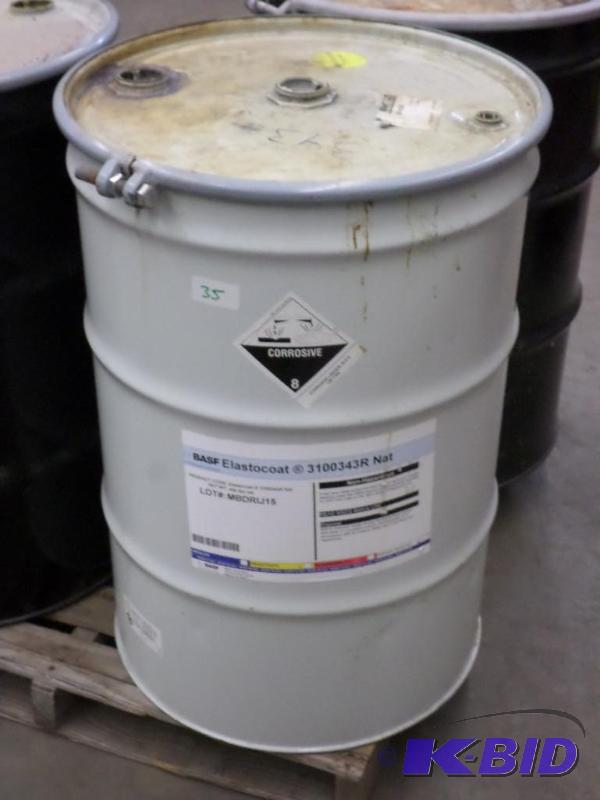 lot 35 image: 55-Gallon Steel Barrel With Removable Lid...