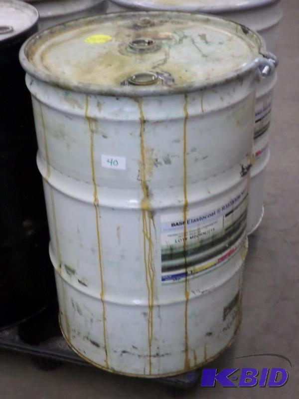 lot 40 image: 55-Gallon Steel Barrel With Removable Lid...