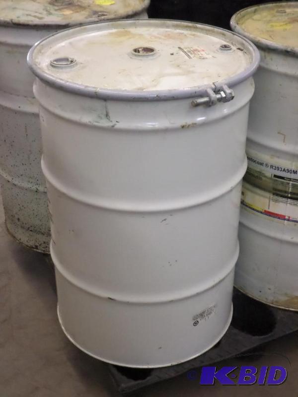 lot 42 image: 55-Gallon Steel Barrel With Removable Lid...