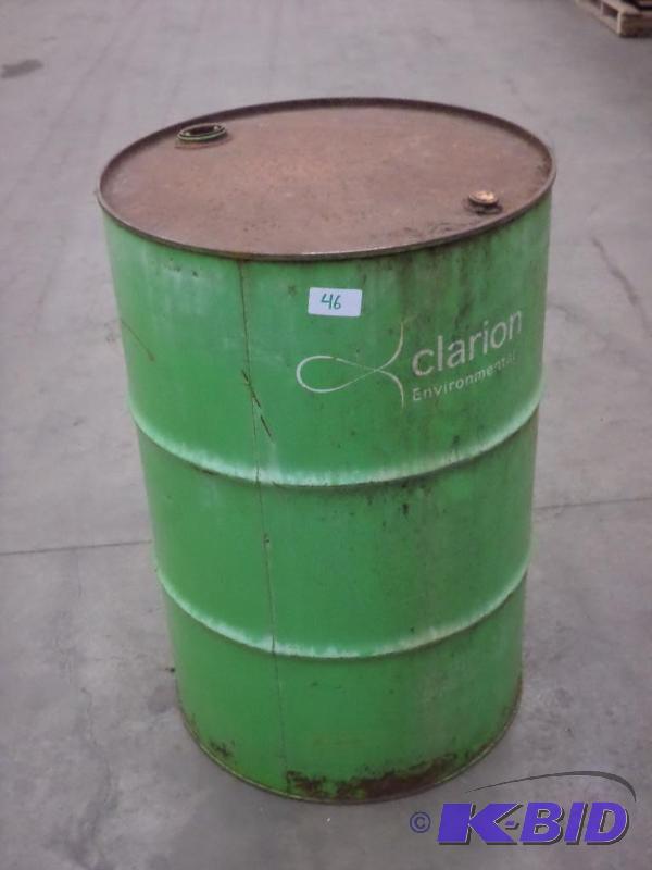 lot 46 image: 55-Gallon Sealed Lid Steel Barrel...