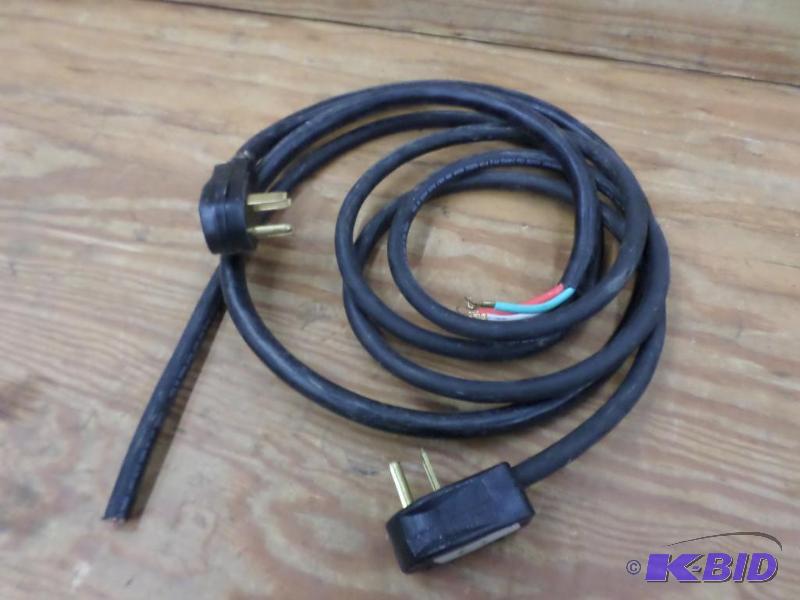 lot 63 image: (2) 240Volt Dryer Cords With Plugs...