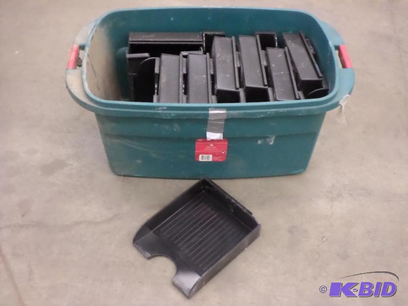 lot 70 image: Tote Full Of Plastic Organizer Bins...