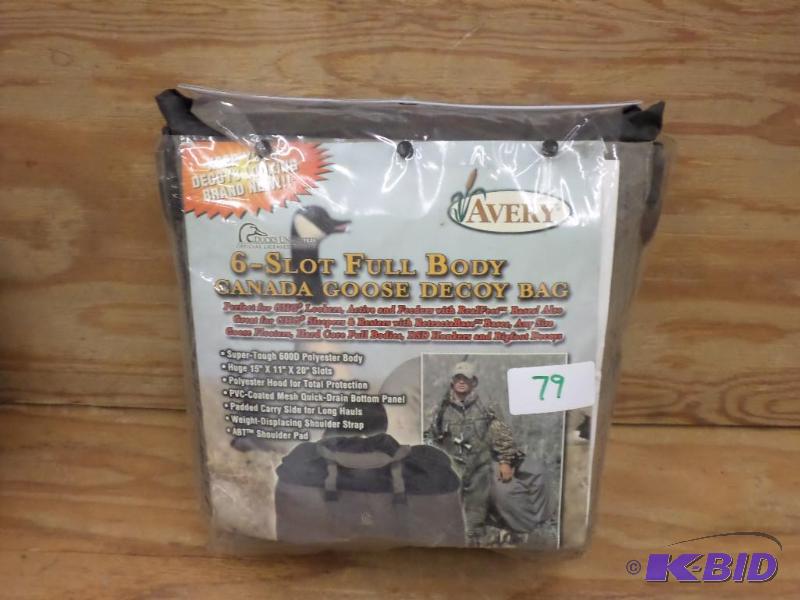 lot 79 image: New Avery 6-Slot Full Body Canada Goose Decoy...