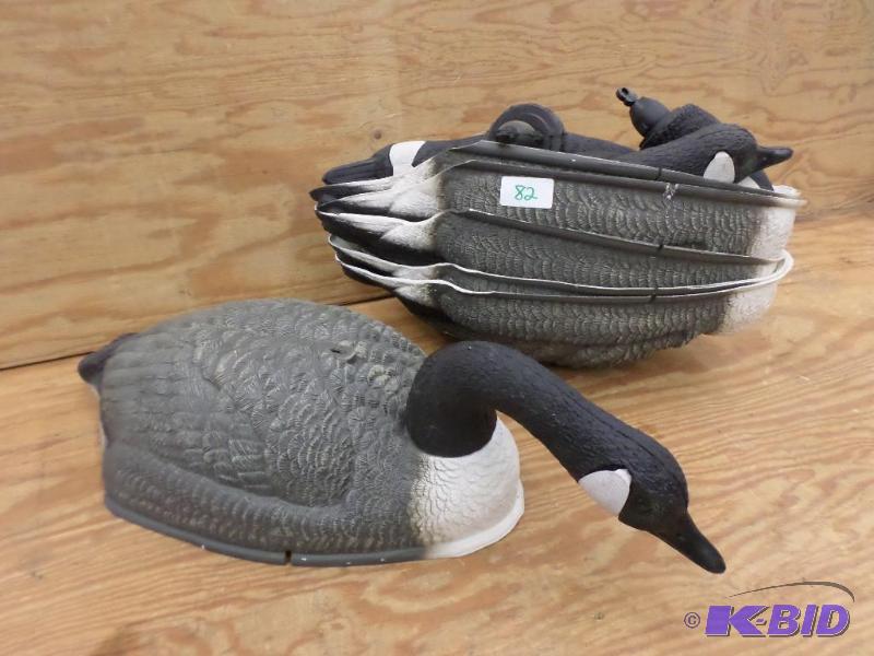 lot 82 image: (6) Shell Goose Decoys...