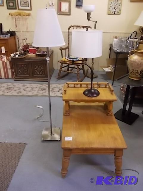 Step End Table, 1-Table Lamp, 1-Floor Lamp...