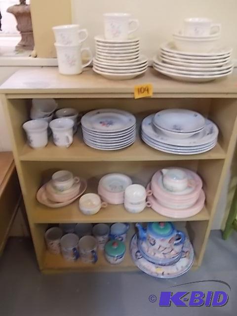4-Assorted Partial Dish Sets Bring Boxes...