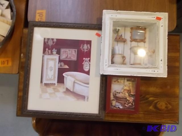 3-Bath Theme Wall Decor...