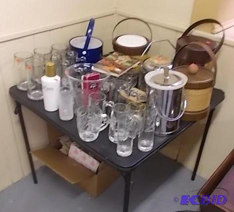 Large Lot Of All Bar Related Items Ice Bucke...