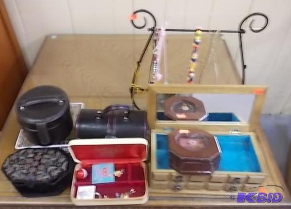 Necklace Display &amp Assorted Jewelry Boxes...