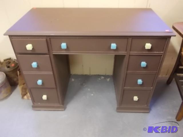 Painted Wood Desk 42x21x30...