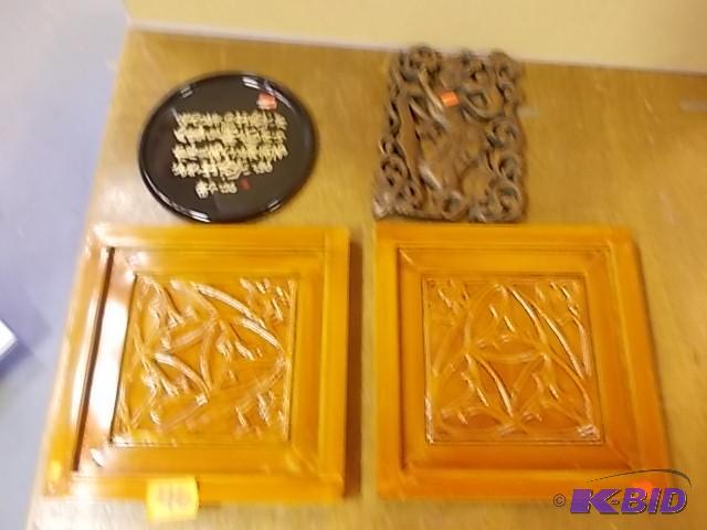 4-Pieces Asian Wall Art...