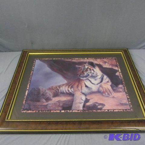lot 46 image: Tiger Framed Print