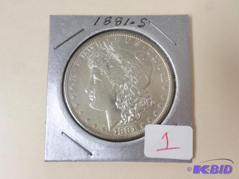 1881-S Morgan Silver Dollar, Mirror Like, Few...