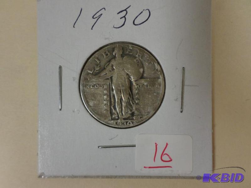 1930 Standing Liberty Quarter, VG...