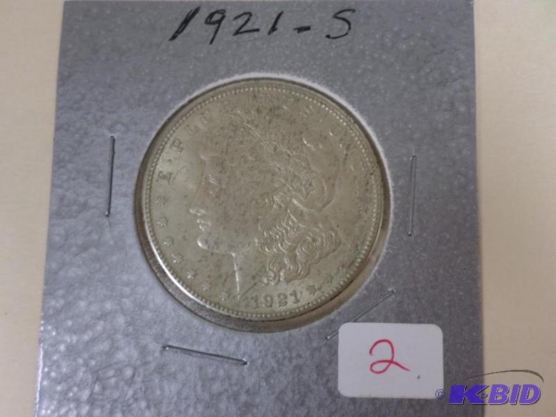 1921-S Morgan Silver Dolar, Good Detail, Litt...