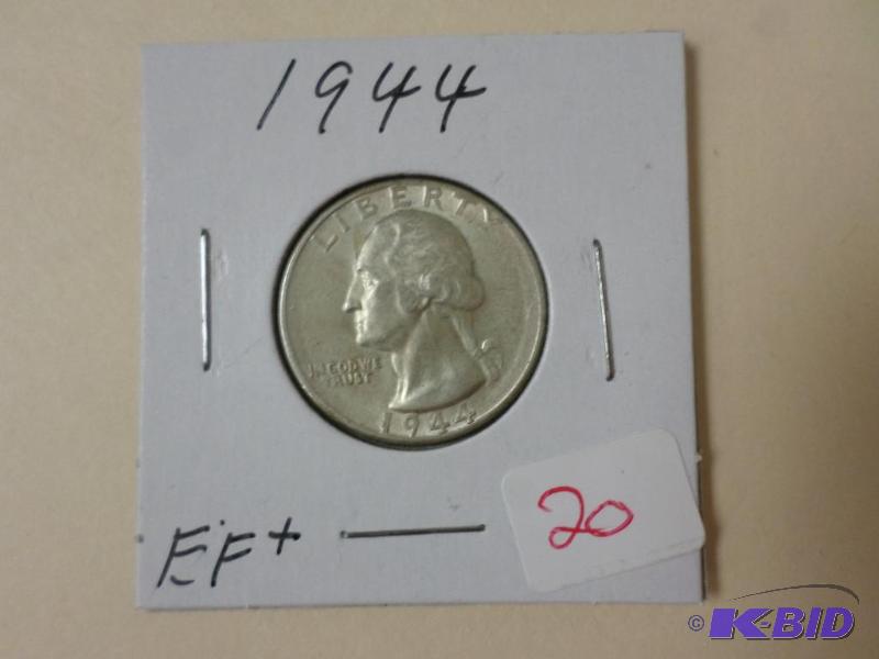 1944 Quarter, EF...
