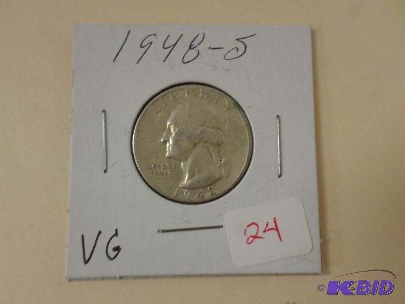 1948-S Quarter, VG...