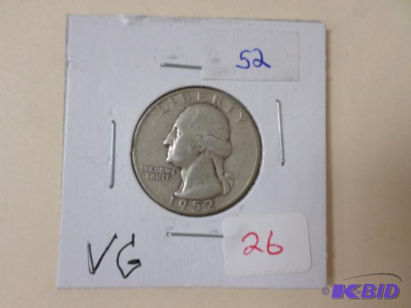 1952 Quarter, VG...
