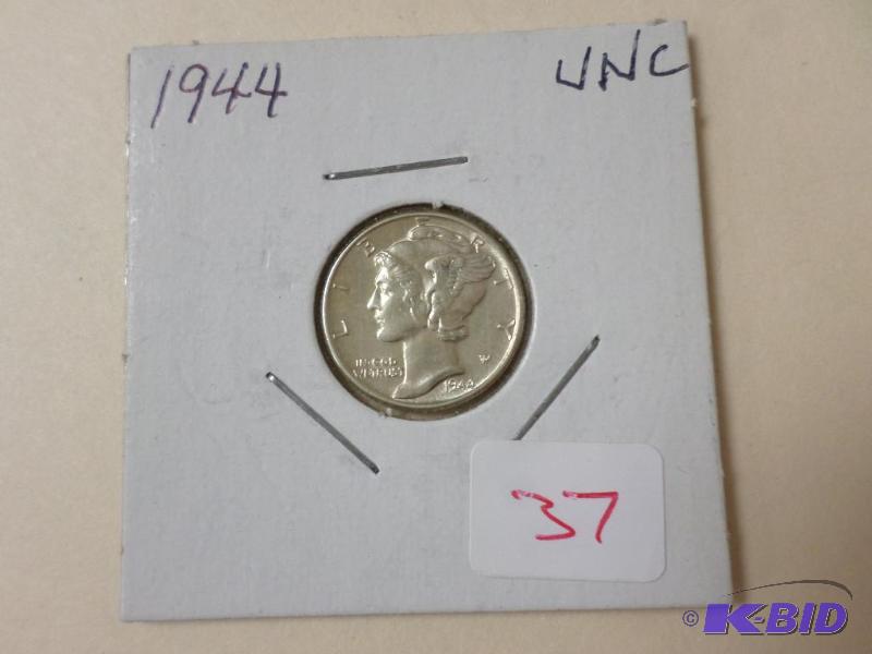 1944 Dime, BU...