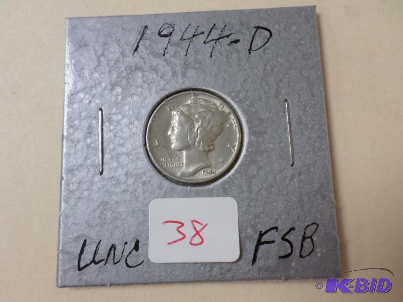 1944-D Dime, FSB...