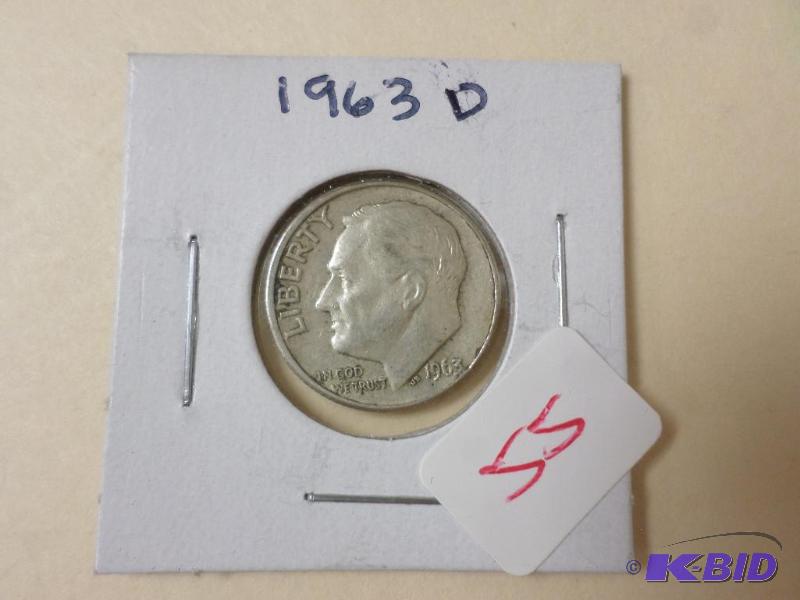 1963-D Silver Dime...