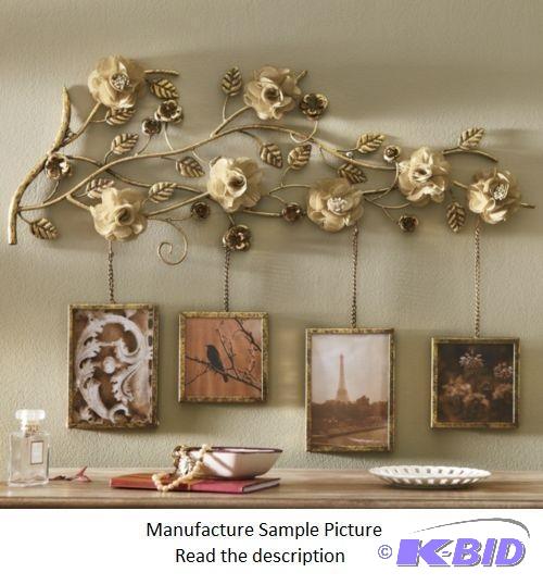lot 15 image: Floral Metal Photo Frame Decor - Your prized ...