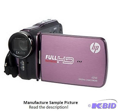lot 152 image: HP Digital Camcorder - Purple - Model t250 - ...