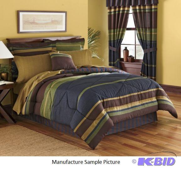 lot 156 image: Chester Stripe Comforter - King Size - 101 x ...