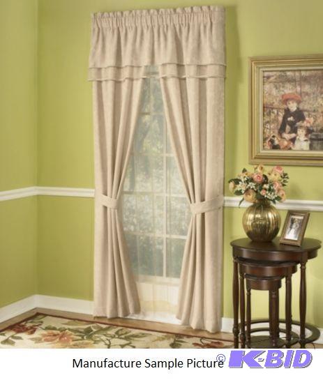 lot 163 image: Vera Valance and Sheer Panels Set - Color San...